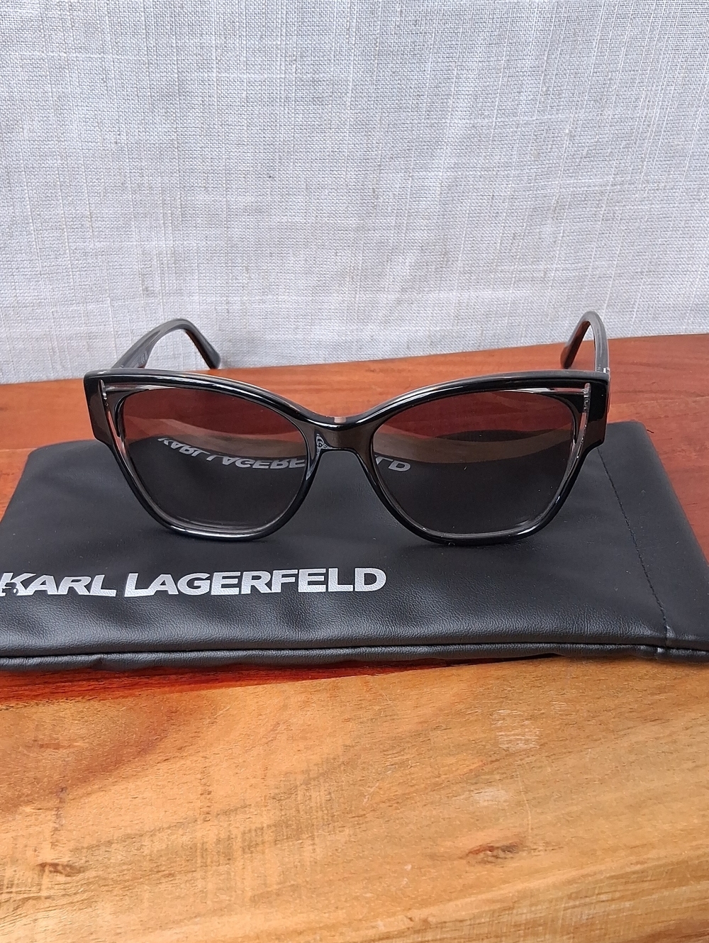 Karl Lagerfeld KL6069S Black Crystal Cat Eye Sunglasses